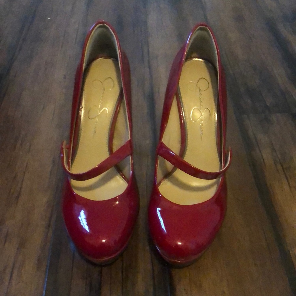 Red Stiletto Pumps